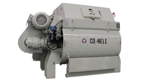 How to lubricate the shaft end of a twin-shaft mixer